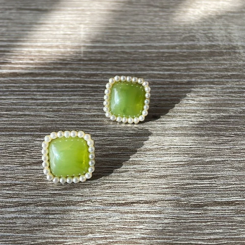 Vintage stud earrings N75 - Picture 2 of 4